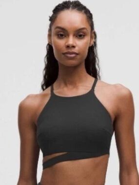 Lululemon Lightweight Ultralu Cutout Sports Bra, B/C Cup, black , Size S / 6